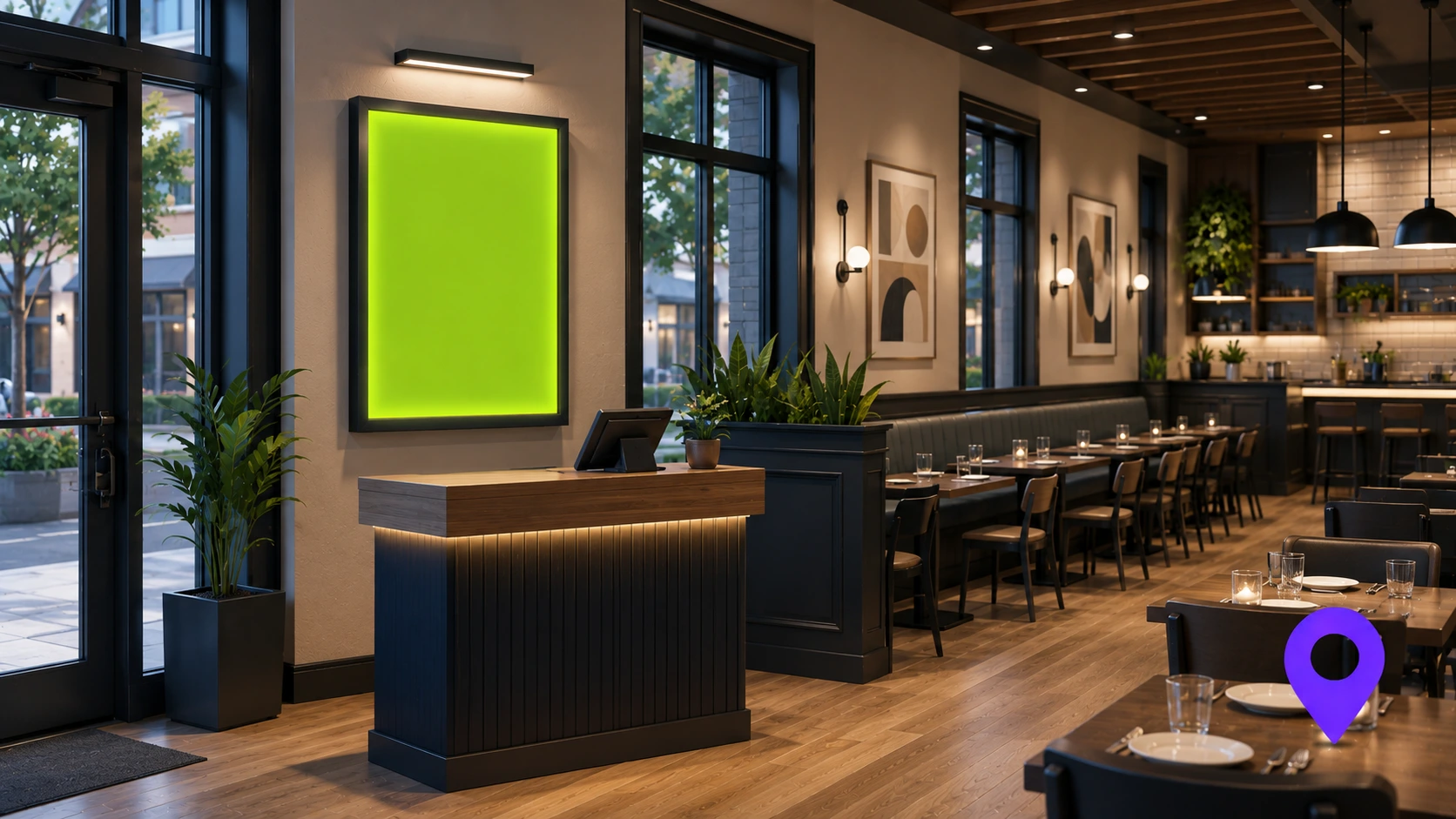 Restaurant advertising opportunity