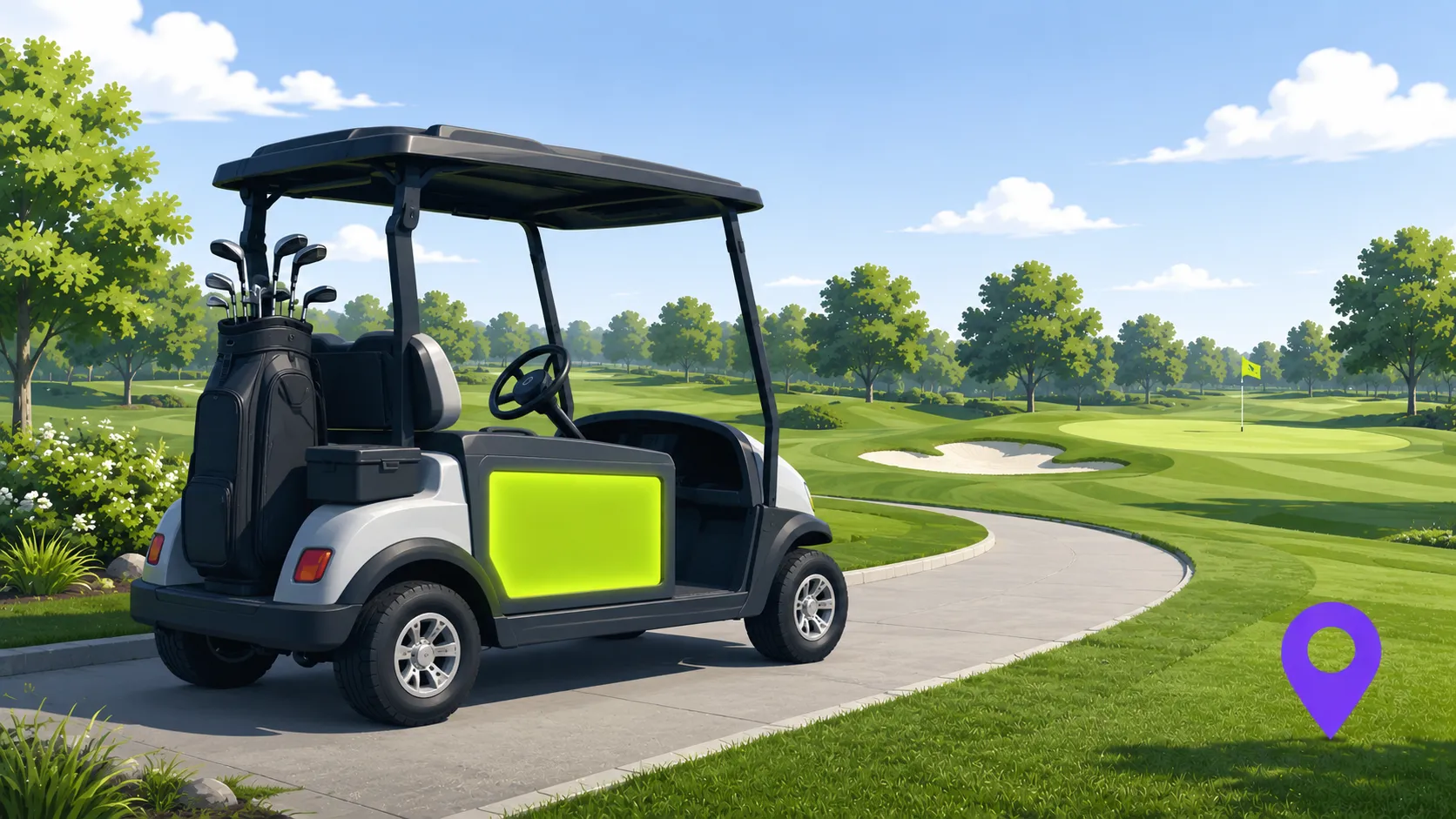 Golf cart advertising opportunity