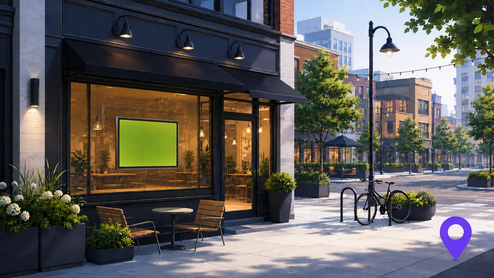 Menu and table advertising opportunity