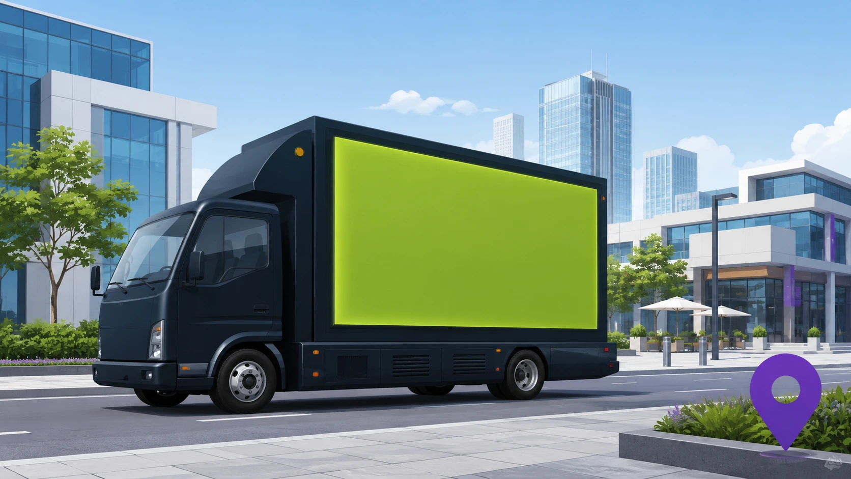Mobile billboard advertising