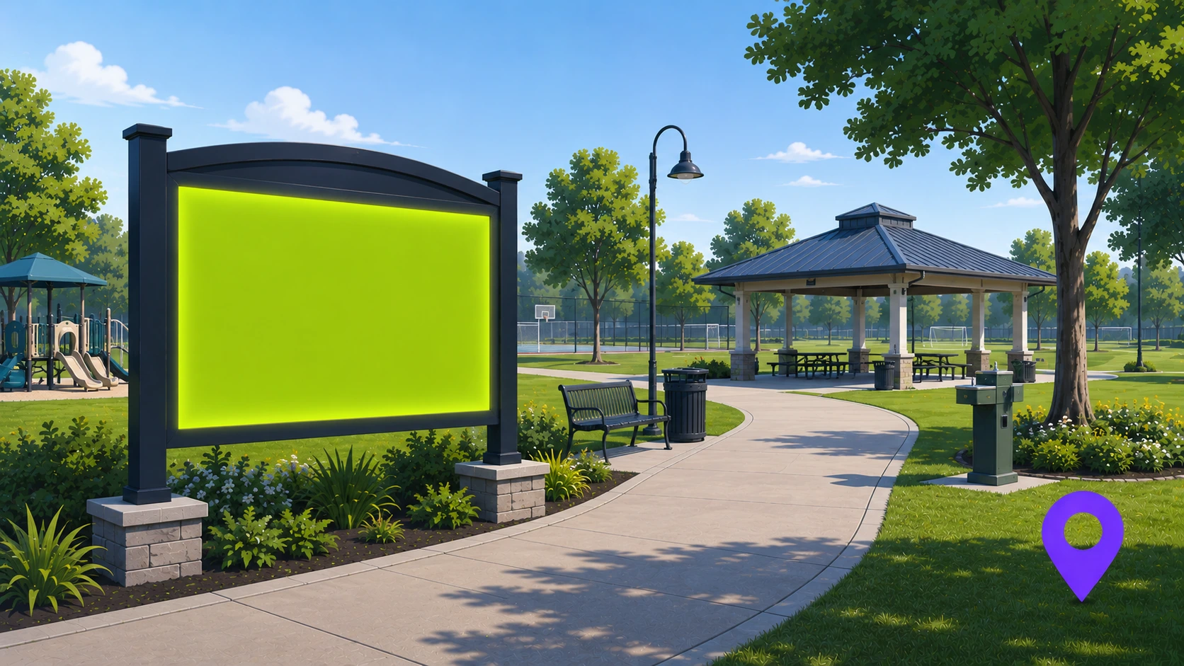 Municipal park sponsorship opportunity