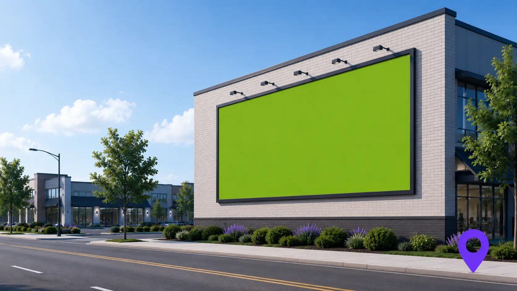 Building wall advertising opportunity