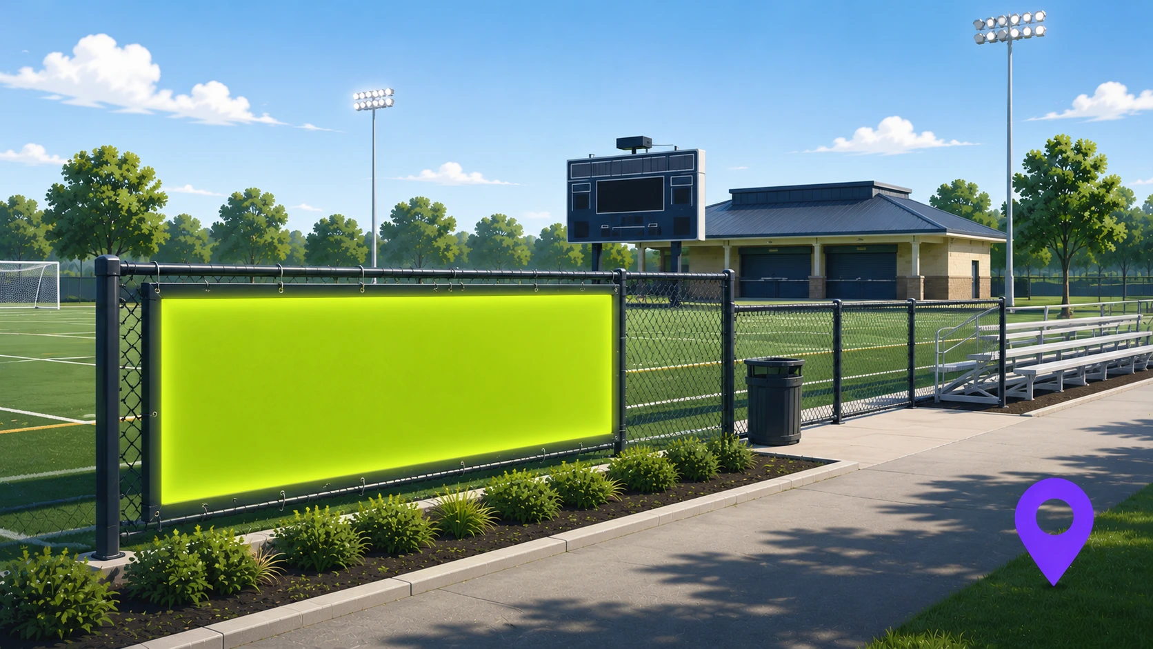 Sports field sponsorship opportunity