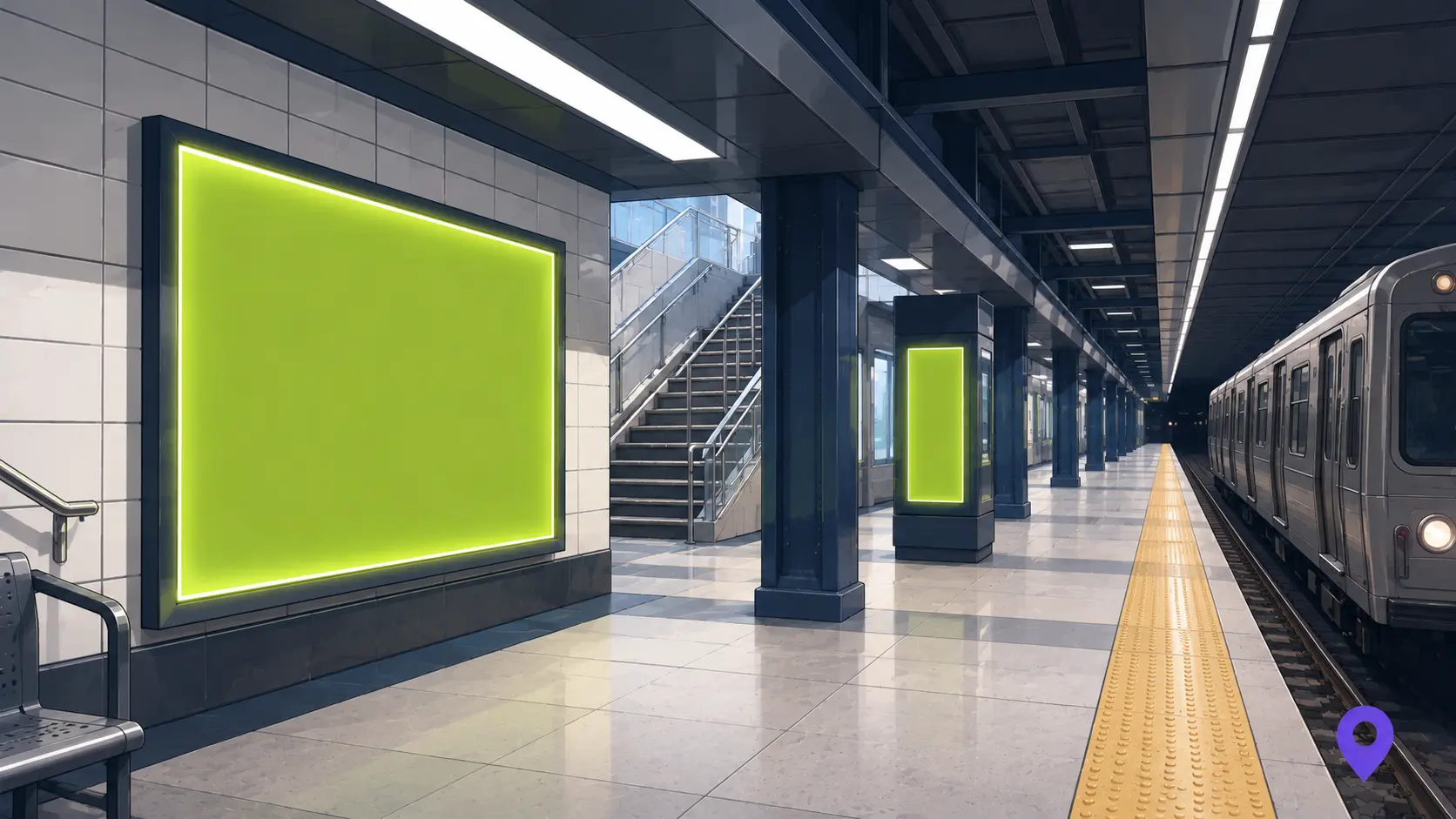 Commuter hub advertising opportunity