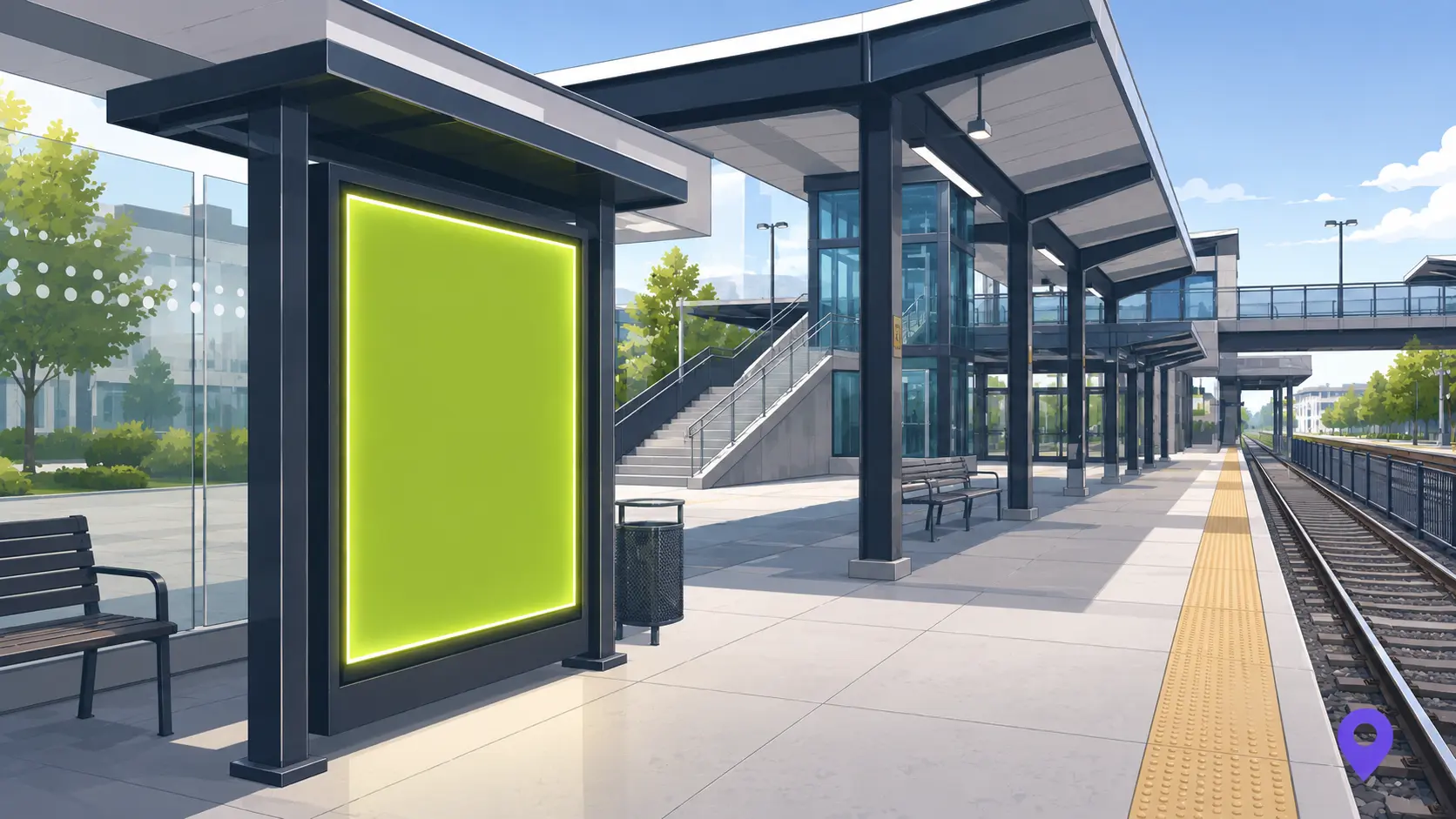 Transit station advertising opportunity
