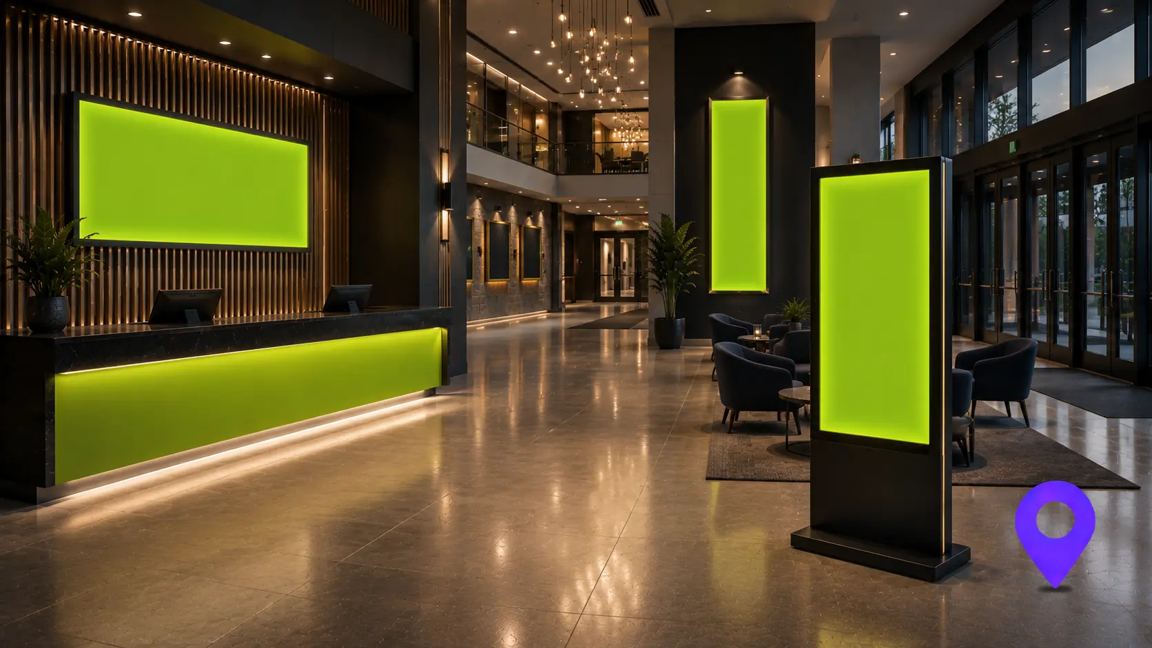 Venue lobby advertising opportunity