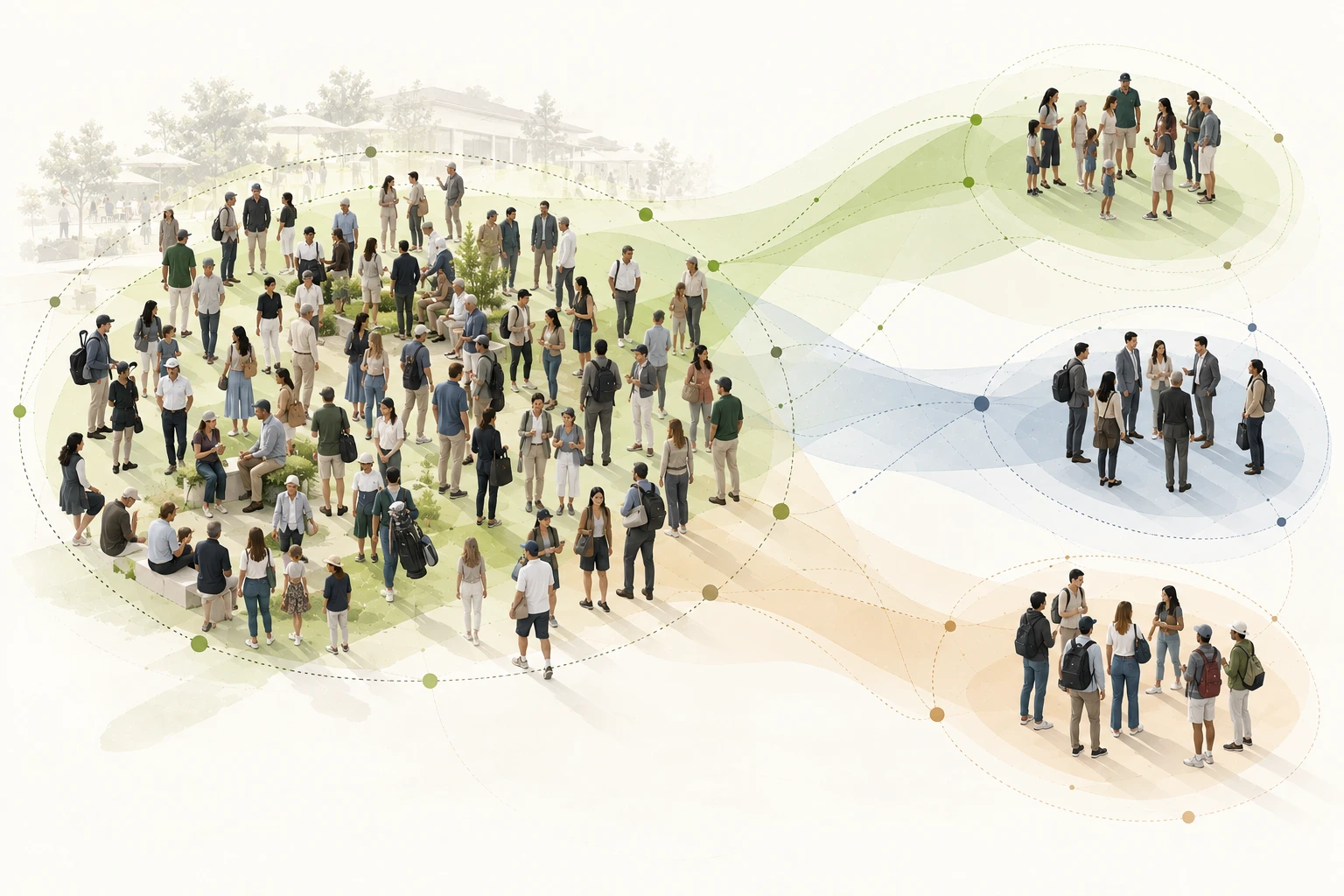 Illustration of an evidence-supported audience compared with different advertiser audience objectives and patterns of relevance.