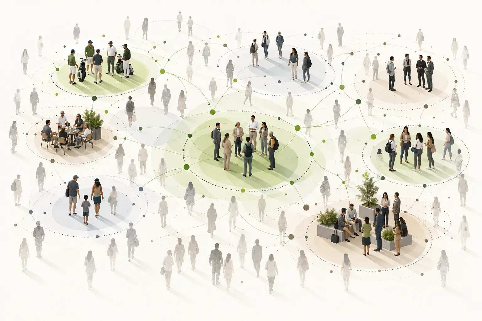 Illustration of audience groups showing different evidence-supported patterns of customer value and relationship.